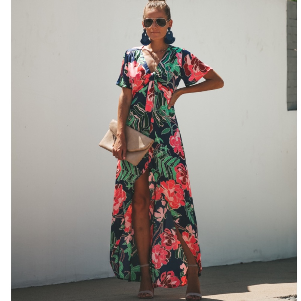 Vici Clover Blossom High Low Dress